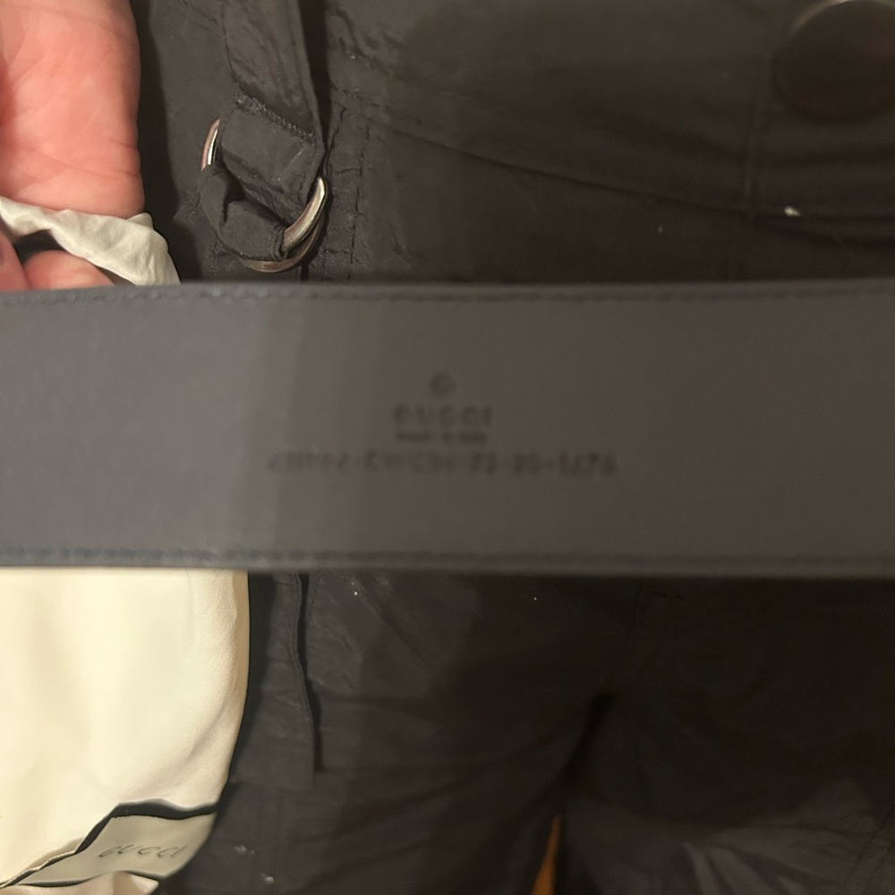 Gucci Black Belt with Silver Buckle . Vintage but never used - Picture 10 of 16